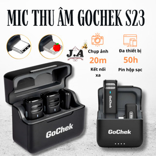 Mic Thu Âm Không Dây Gochek S23 Chính Hãng Phiên Bản Mới Nhất, Lọc Tạp Âm Giảm Ồn Hỗ Trợ Cho Quay Video Livestream (J.A)