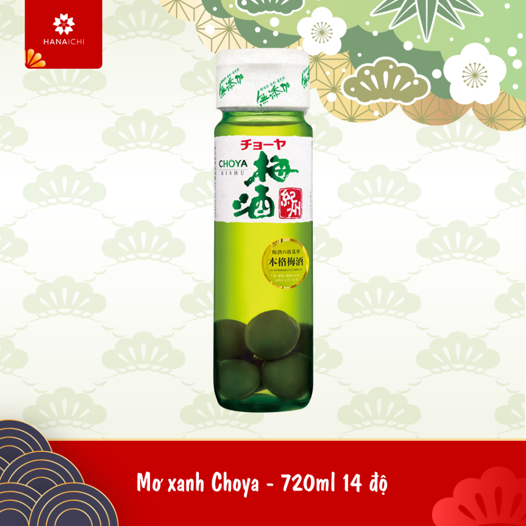 Nước mơ xanh Choya 720ml - Nội địa Nhật