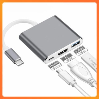 Cáp Chuyển Đổi Type C To HDMI/USB 3.0/Type C – Xuất Full HD 1080P Macbook, Hỗ Trợ Laptop, Điện Thoại