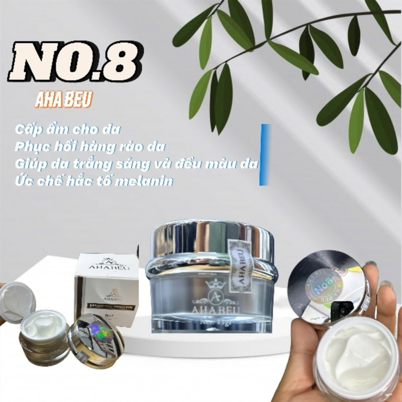 KEM DƯỠNG TRẮNG DA, CĂNG BÓNG NO8 AHA BEU,DÙNG CHO MỌI LOẠI DA