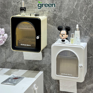 Hộp Đựng Giấy Vệ Sinh Dán Tường Có Thanh Treo Giấy, Tủ Để Đồ Nhà Tắm Treo Tường Chống Thấm Nước