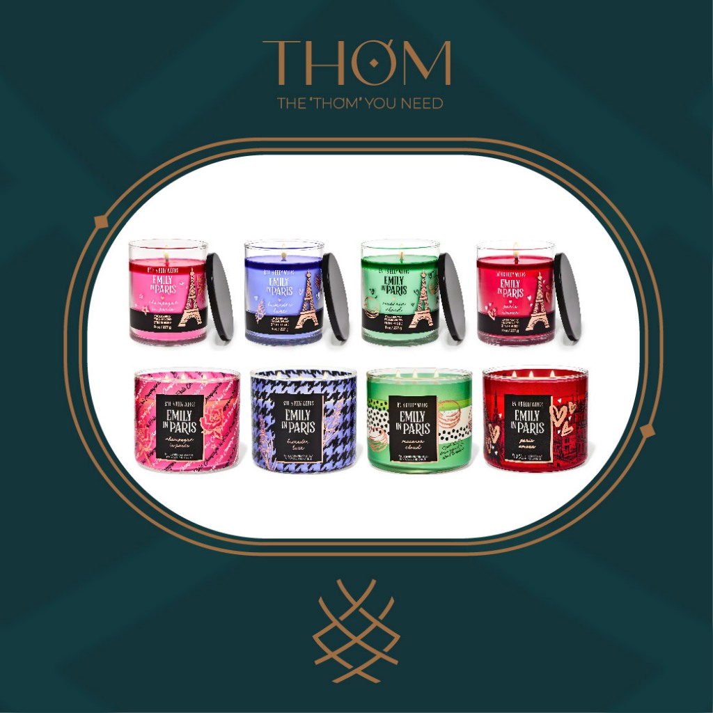 EMILY IN PARIS | LAVENDER LUXE | MARACON CLOUD | Nến 1 Bấc 3 Bấc Scented Candle