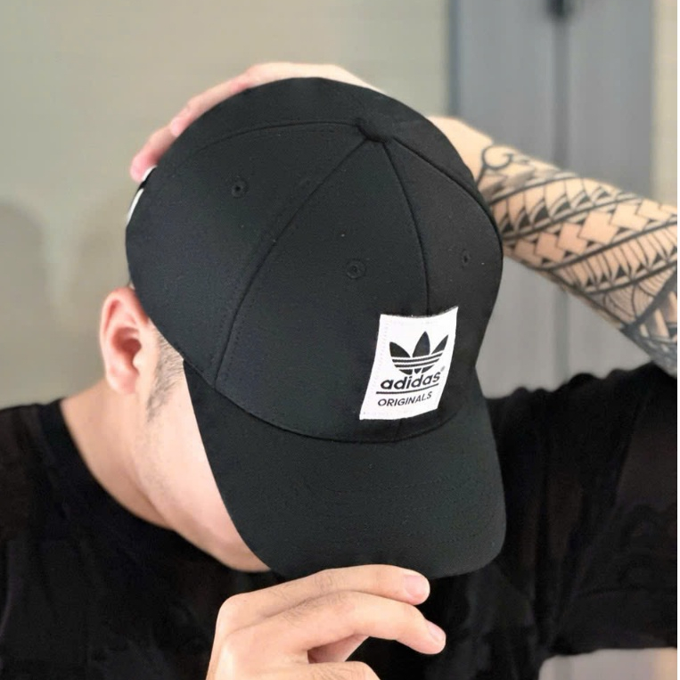 Nón lưỡi trai nam nữ cao cấp, Mũ lưỡi trai Adidas thời trang màu trắng đen unisex