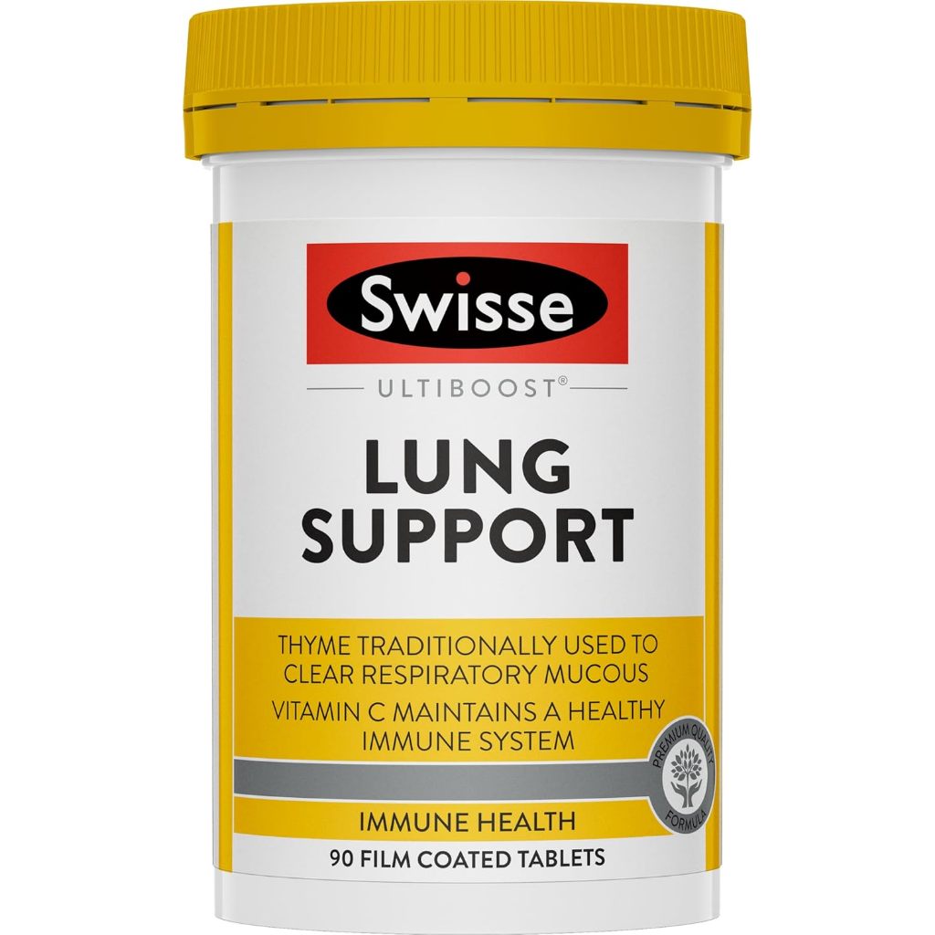 Viên Uống Bổ Phổi Swisse Ultiboost Lung Support with Astragalus - 90v