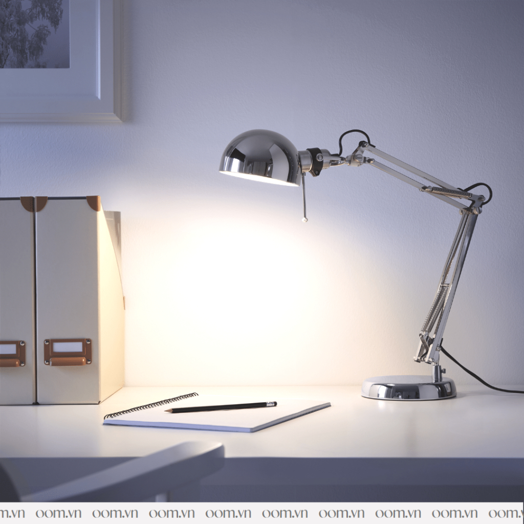 ĐÈN BÀN IKEA FORSA SILVER