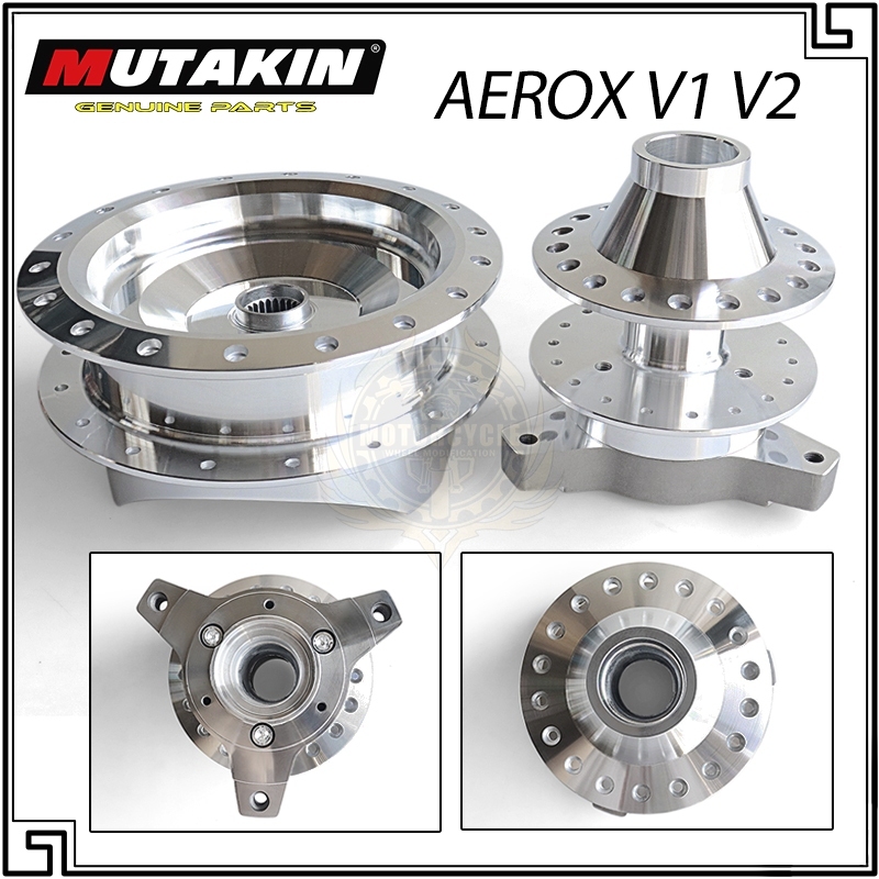 Cặp đùm ( may ơ )  MUTAKIN dùng gắn cho xe YAMAHA AEROX V1 V2 / NVX V1 V2