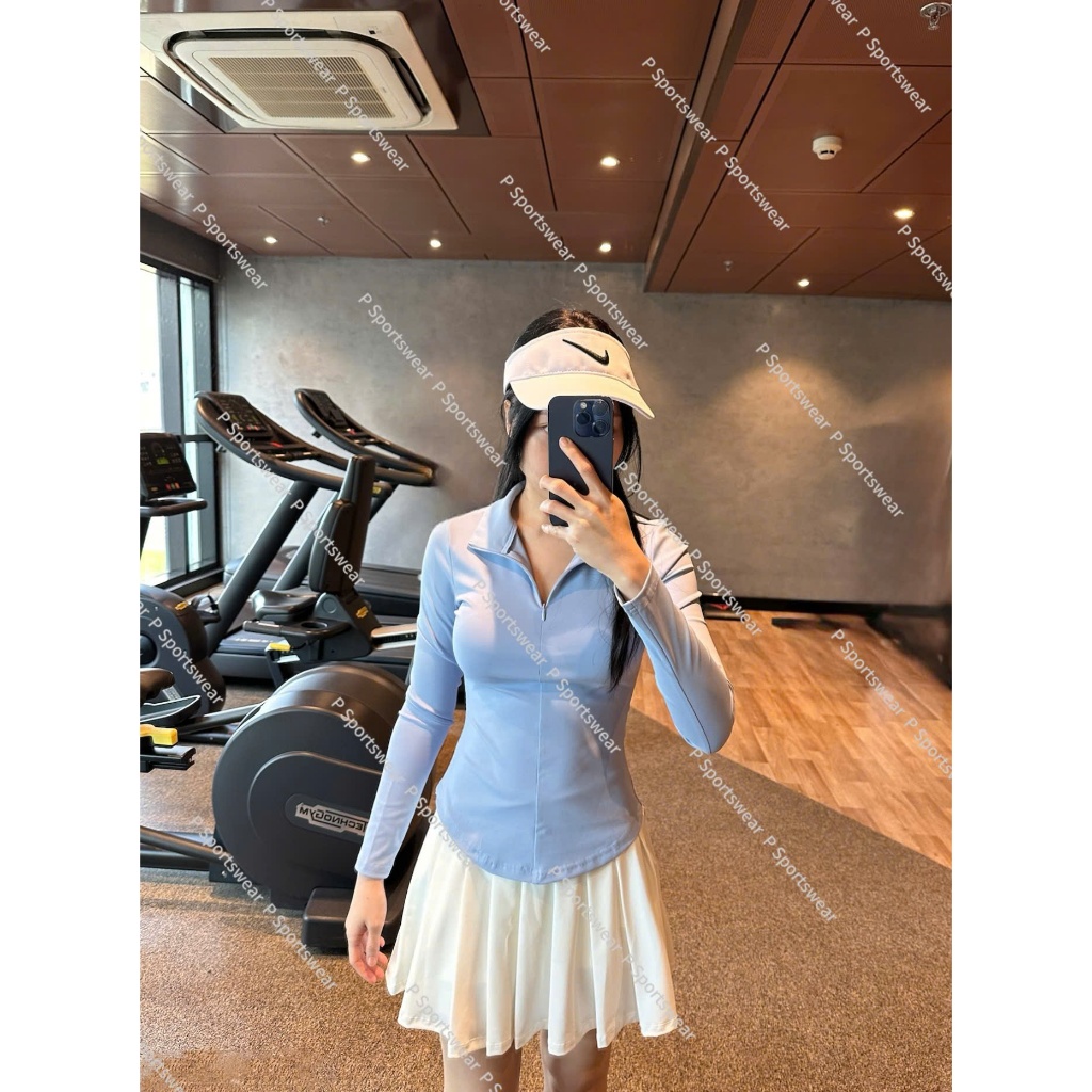 Set áo tay dài pickleball tennis mix nhiều chân váy chất vải thể thao