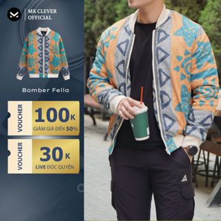 Áo khoác nam bomber gió Falle MK CLEVER trần bông 3 lớp dày dặn giữ nhiệt giữ ấm tốt, phom trẻ trung