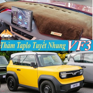 Thảm taplo VINFAST VF3 2024 2025 chất liệu Tuyết Nhung, thảm mềm, mượt, đẹp, chống nắng hiệu quả