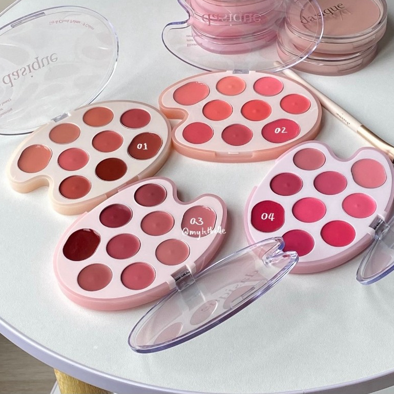 Bảng Màu Môi + Má Dasique Mood Painting Lip & Cheek Palette 9 Ô