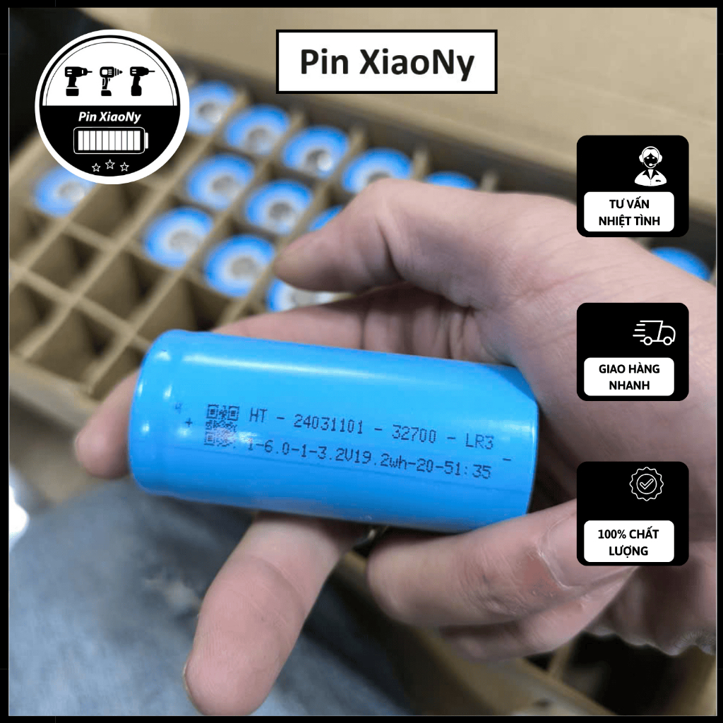 Pin 32700 Mới Dùng Cho Đóng Bình Xe Máy, năng lượng mặt trời hàng mới date mới