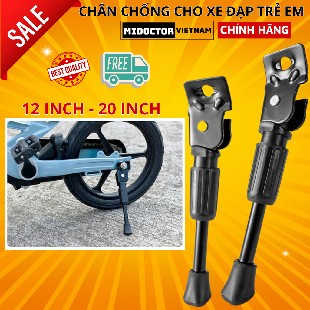 Chân Chống Xe Đạp Trẻ Em Chắc Chắn - Chọn Size Từ 12inch đến 20inch - Hãng miDoctor