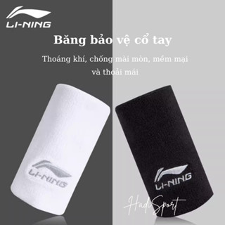 Băng bảo vệ cổ tay Lining mẫu mới dài 12cm bảo vệ cổ tay, thấm mồ hôi khi chơi thể thao mã LDES158