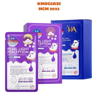 ( Hộp 20 Miếng ) Mặt Nạ Dưỡng Ẩm Sáng Da HA Maycreate Nội Địa Trung