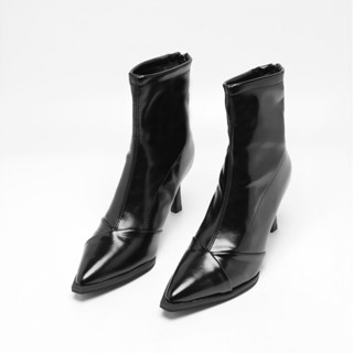  Boot nữ Rebloom - Bốt cổ cao 18cm đế cao 8cm gót nhọn thiết kế basic dễ phối mùa thu đông R.A817 