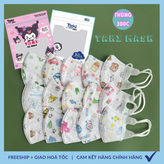 [ Thùng 300 chiếc ] Khẩu trang 5d Taki bé 3 Lớp Lọc Mịn 2.5PM