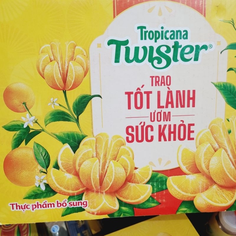 Thùng nước cam ép lon Twister 320ml