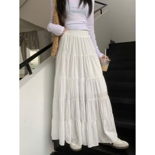 chân váy 5 tầng maxi dài 90-99cm vải kate lụa 2 lớp lưng chun