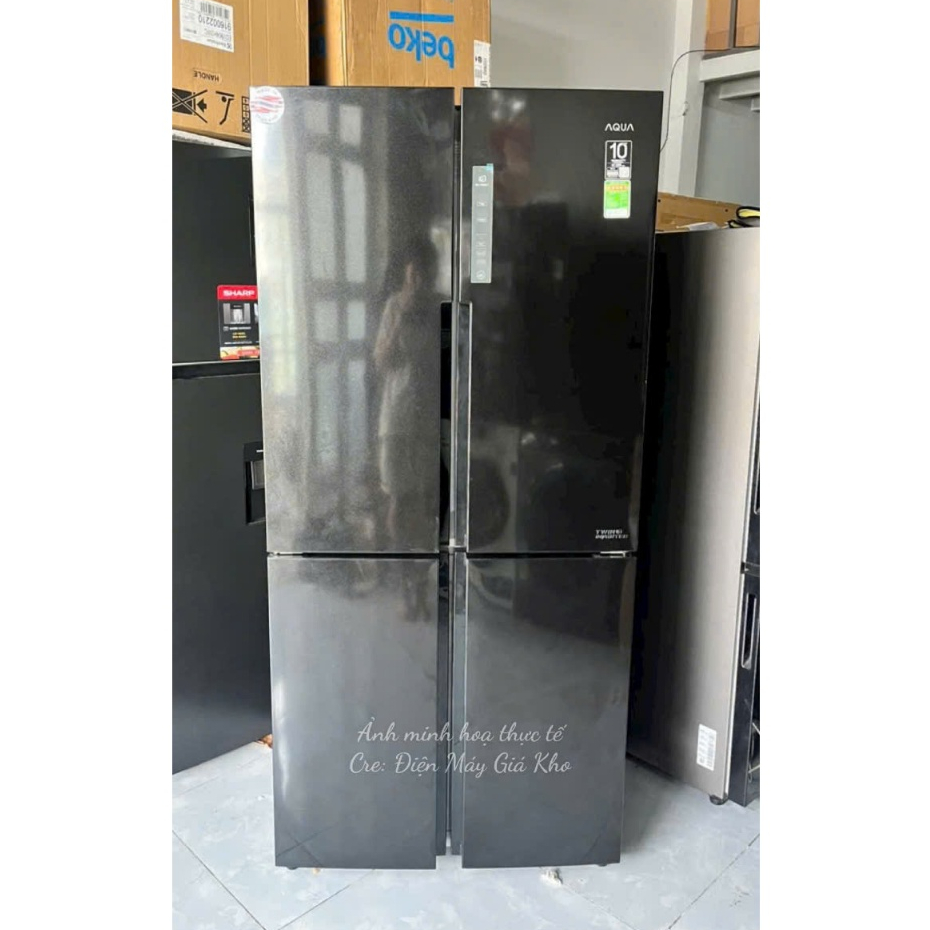 Tủ lạnh Aqua Inverter 456 lít Multi Door AQR-M525XA(FB) Mới 100% - Điện Máy Kho Rẻ