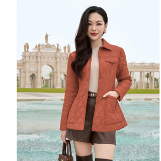  Áo phao nữ CARDINA trần bông dáng lửng trẻ trung 4PLF03 