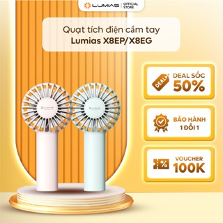 Quạt tích điện câm tay mini Lumias X8EP / X8EG - 3.7V, sạc Type-C