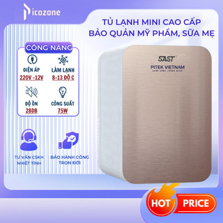 Tủ Lạnh Mini Decor Vân Đá 16L Điều Chỉnh Nhiệt Độ PICOZONE, Trữ Sữa Cho Bé, Bảo Quản Mỹ Phẩm.
