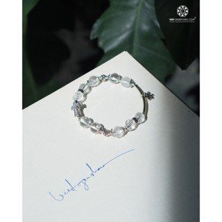 Vòng Chuỗi Mân Côi T.A Trắng tự nhiên phối charm bạc Thái 925 | Cho lời nguyện cầu thêm đẹp