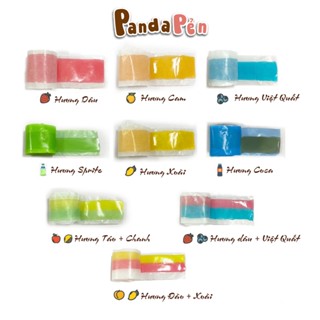 Kẹo Dẻo Cuộn Hương Vị Trái Cây Ăn Vặt Panda Pẻn