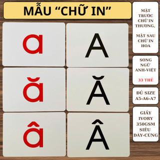  Bộ thẻ flashcard số đếm và chữ cái cho bé yêu đủ size thẻ học thông minh cho bé 