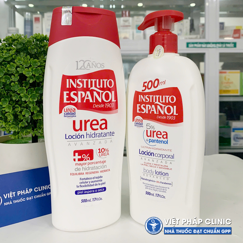[CHÍNH HÃNG] Lotion dưỡng ẩm Instituto Espanol Body Lotion Urea 10%, 5% Ure + Pantenol 500ml