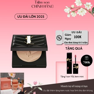 Phấn phủ Nén YSL 2024 Encre de Peau All Hours Setting Powder Poudre Cho Lớp Nền _ Tiệm son pipi