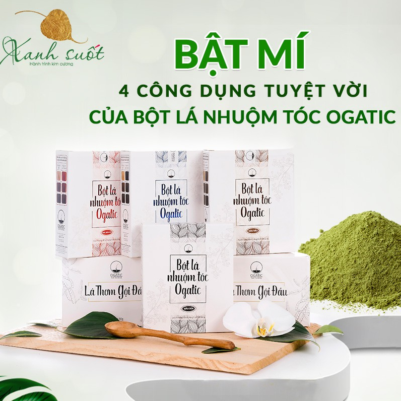 [Ogatic] Bột lá nhuộm tóc tự nhiên