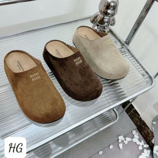 Dép Sục Đế 4p Chữ Miu Da Lộn Mềm Êm Fullbox Cao Cấp