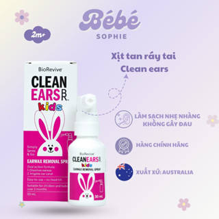  Xịt tan ráy tai cho bé từ 2 tháng 30ml - Úc | Bebe Sophie 