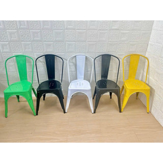 Ghế tolix ăn, ghế tựa lưng nhiều màu GN-105