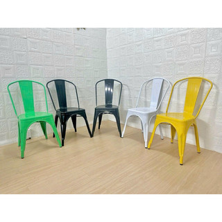 Ghế tolix ăn, ghế tựa lưng nhiều màu GN-105