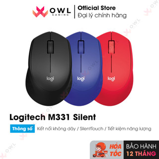 Chuột không dây Logitech M331 Silent (Hàng chính hãng)