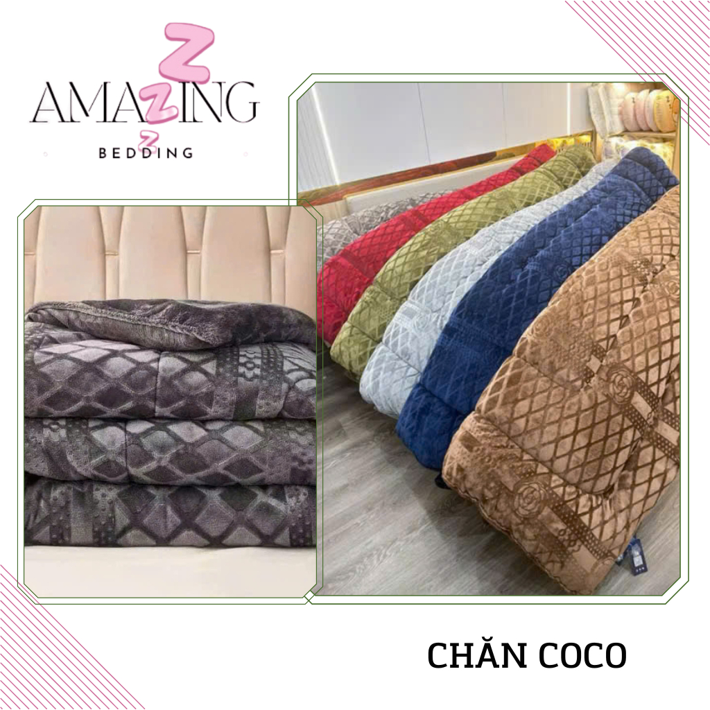 Chăn đại hàn lông thỏ COCO cao cấp kích thước 2m-2m2