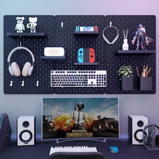 Bảng Pegboard Treo Đồ Gắn Tường, Bảng Lỗ Trang Trí Dercor Tường, phòng làm việc, phòng ngủ