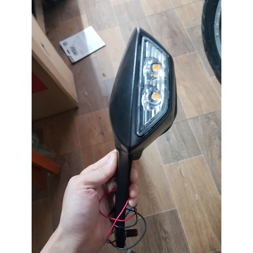 Gương ZX10R  tích hợp xinhan zx10r  lắp cho R15 R15M R25 R3 R6 CBR ZX10R Ninja GSX các dòng sport mớ