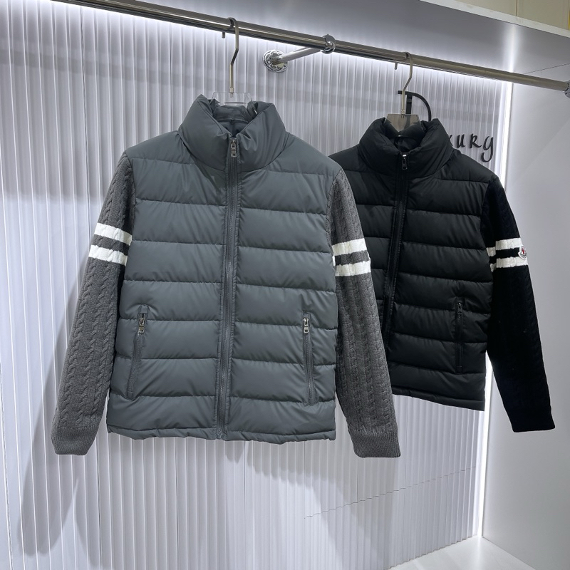 Áo Khoác Phao Lông Vũ Moncler Phối Tay Len Vặn Thừng Dày Dặn Siêu Ấm-Khoác Phao LIMITED 2026 qc