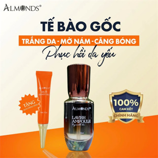 Serum Tế Bào Gốc ALMONDS 35ML (Tặng Chống Nắng 8G) - Căng Bóng Trắng Da Mờ Nám Phục Hồi Da Yếu