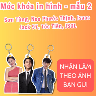 Móc khóa in ảnh idol, nhận làm theo yêu cầu - Mẫu 2 có sẵn: Sơn Tùng MTP, Isaac, Tóc Tiên, Jack J97,...