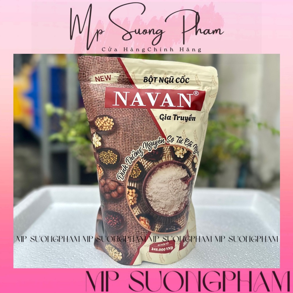 [MẪU MỚI 9 VỊ 800G] COMBO 2 TÚI BỘT NGŨ CỐC NAVAN GIA TRUYỀN CHÍNH HÃNG