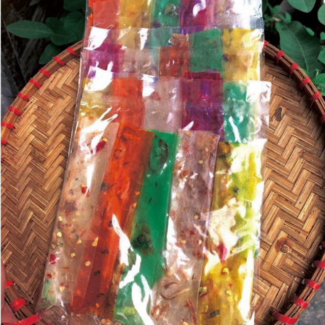 10 Bịch Bánh tráng dẻo tôm cuốn hành phi màu bánh tráng tây ninh đồ ăn vặt snack