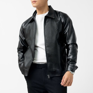  Áo Khoác da cổ bẻ nam LADOS-22119 chất da PU lót lông nhập khẩu cao cấp phong cách cool ngầu 