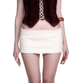 LSOUL Chân Váy Cạp Trễ Ánh Kim Lấp Lánh Vảy Cá Cá Tính Meli Skirt CV24120707