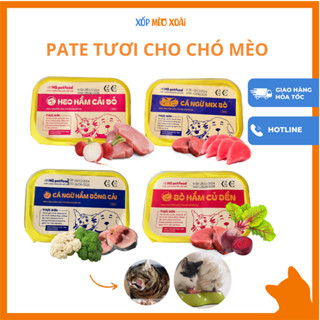 [HOẢ TỐC] Pate Tươi Cho Chó Mèo HG Pet Food 400gram – Pate Thịt Cá Tươi – Pate Rau Củ Chó Mèo