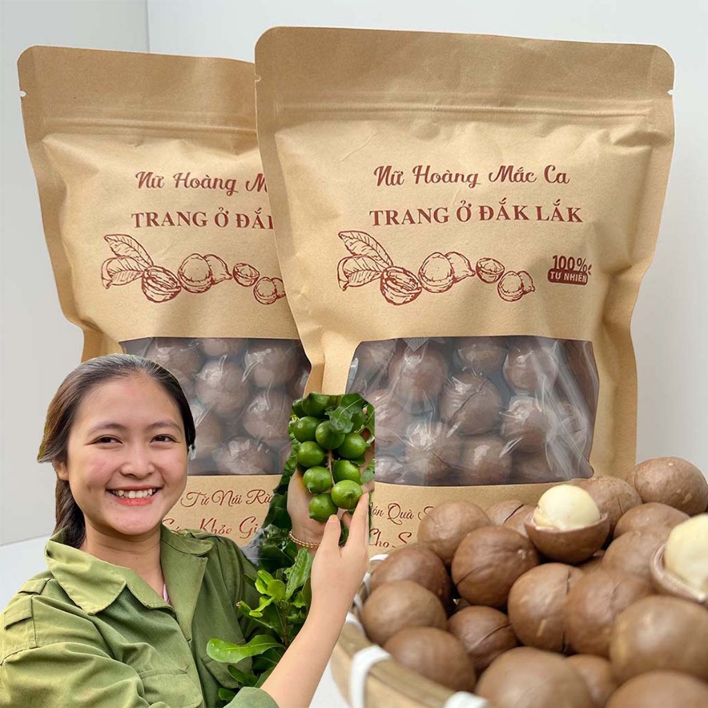 Hạt Macca nứt vỏ Organic Daklak giòn tan không hôi dầu kèm tách vỏ, mắc ca Trang Ở Daklak
