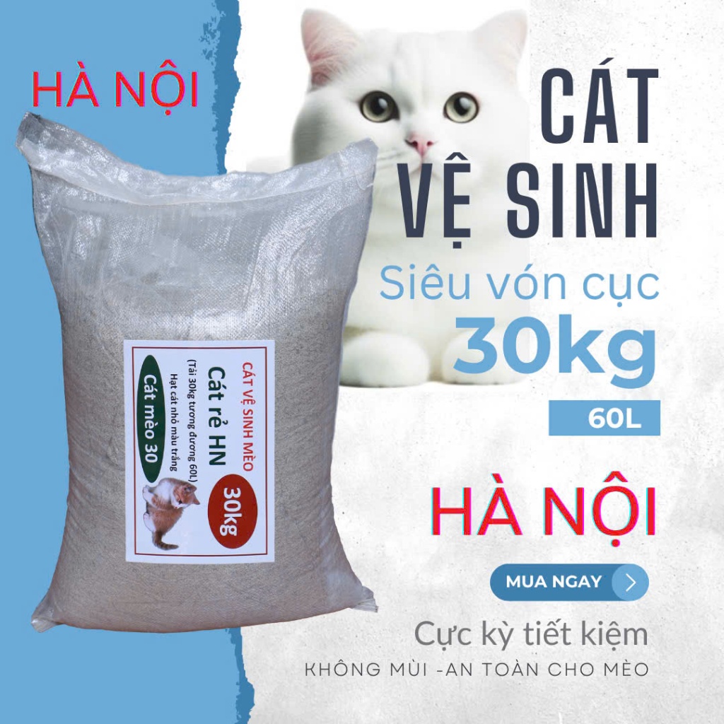 Orgo- cát vệ sinh mèo rẻ HN -(tách từ tải 30kg)